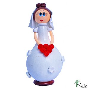 Boneca Artesanal Noiva em Cabaça (S)