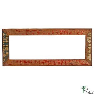 Moldura de Espelho em Madeira Rústico 129x54cm (S)