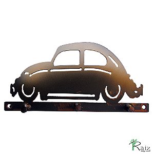 Quadro Cabideiro Estilo Fusca Três Pinos