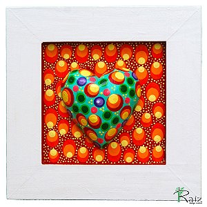 Quadro Decorativo Coração Pintado A (S)