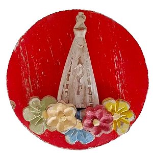 Quadro Mandala Nossa Senhora Aparecida Artesanal Linda P (S)