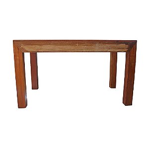 Mesa Rústica Madeira Demolição Peroba Rosa 80x140x80cm (S)