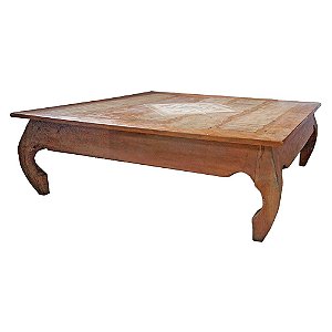 Mesa de Centro em Madeira de Demolição Peroba Rosa B (S)