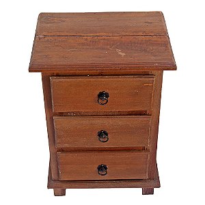 Criado em Madeira de Demolição com Gavetas Peroba Rosa (S)