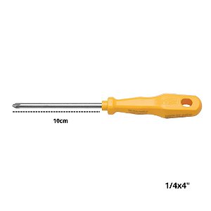 Chave Philips 1/4 Tramontina MASTER Yellow