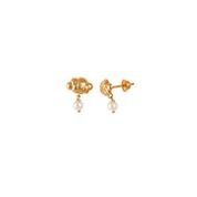 Brinco Infantil Ouro 18K com pérolas