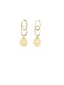 Brinco Ouro Amarelo 18K e Pérolas A01422207.50