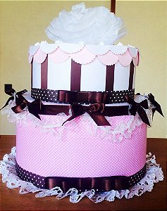 Bolo de arte em papel