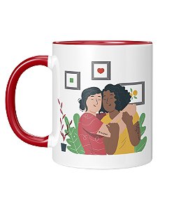 Caneca Personalizada | Amizade - Você é uma amiga do coração | Porcelana 325ml