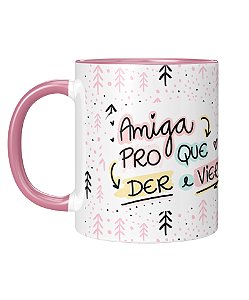 Caneca Personalizada | Amizade - Amiga dos melhores momentos | Porcelana 325ml