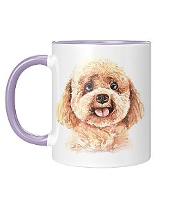 Caneca Personalizada | Poodle | Porcelana 325ml