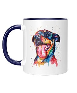 Caneca Personalizada | Rottweiler | Porcelana 325ml