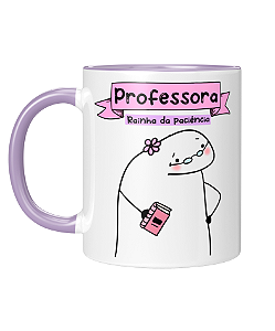 Caneca Personalizada | Profissão Professora - Flork | Porcelana 325ml