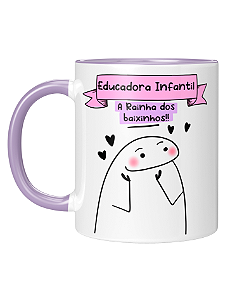 Caneca Personalizada | Profissão Educadora Infantil - Flork | Porcelana 325ml