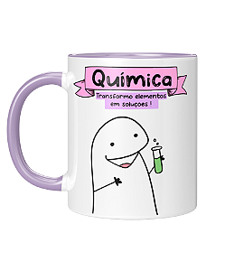 Caneca Personalizada | Profissão Química - Flork | Porcelana 325ml