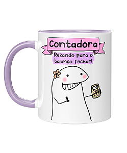 Caneca Personalizada | Profissão Contadora - Flork | Porcelana 325ml