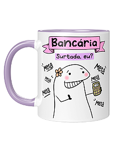 Caneca Personalizada | Profissão Bancária - Flork | Porcelana 325ml