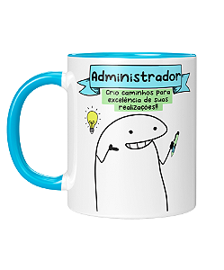 Caneca Personalizada | Profissão Administrador - Flork | Porcelana 325ml