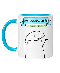 Caneca Personalizada | Profissão RH 2 - Flork | Porcelana 325ml