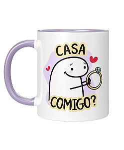 Caneca Personalizada | Dia dos namorados - Casa comigo | Porcelana 325ml