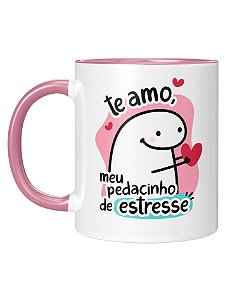 Caneca Personalizada | Te amo, meu pedacinho de estresse | Porcelana 325ml