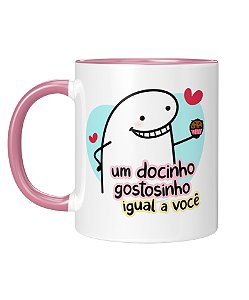 Caneca Personalizada | Um docinho gostosinho igual a você | Porcelana 325ml