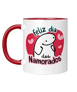 Caneca Personalizada | Feliz dia dos namorados | Porcelana 325ml