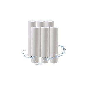 6 Filtro Refil Cartucho Liso De Polipropileno 10 X 2 1/2