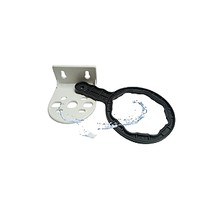 Suporte E Chave Plástico Para Filtro 5 E 10 X 2 1/2 Modelo Filtro Slim