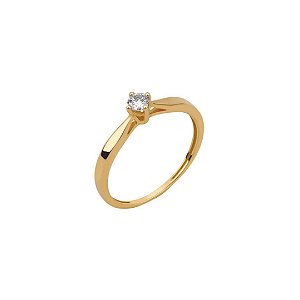 Anel Paris em Ouro Amarelo com Diamante 10 PTS