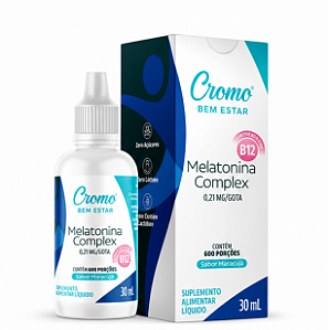 Melatonina Complex com Vitamina B12 30ml Cromo