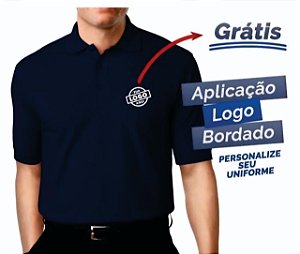 CAMISA POLO NO PIQUET PREMIUM COM LOGO BORDADO