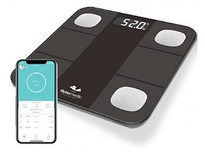 Balança Digital 180kg Bioimpedância Relaxmedic APP Bluetooth BD0263A