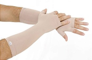 Luva longa Dedo 1/2 Proteção Solar 50+ P/M Harana  Famara