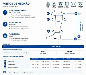 Meia Venosan Panturrilha 4000 Ultraline 3O-40 Ponteira Aberta