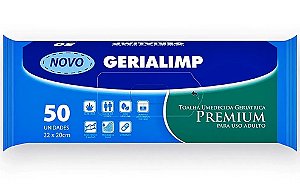 Toalha Umedecida Geriátrica Premium Gerialimp