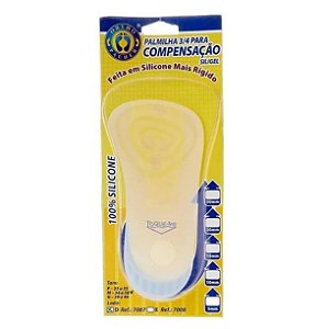 Palmilha Silicone 3/4 De Compensação 10mm Ortho Pauher