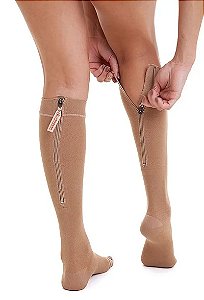 Meia Venosan c/ Zíper 20-30 mmHg 3/4 Comfortline Cotton