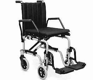 Cadeira de Rodas Transit Cap.100Kg 5Ocm Pedal Removível