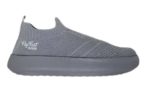 Tenis Ortopédico Ortho Pauher Fly Feet Nuvem Knit Cinza
