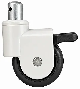 Rodízio Roda Rodinha Cadeira Dellamed D50 Bucha 19mm 01 Unid