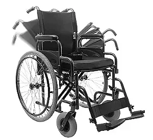 Cadeira de Rodas Aço Dobrável até 120 Kg Tamanho 46 D400 Dellamed