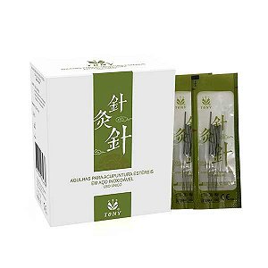 Agulhas para Acupuntura 50un - 0,25x03mm Tony