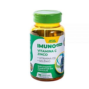 Suplemento Imuno Pauher Vitamina C + Zinco 30 Cápsulas - Ortho Pauher