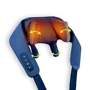 Massageador de Pescoço Elétrico Shiatsu 6D Sem Fio - Relaxmedic