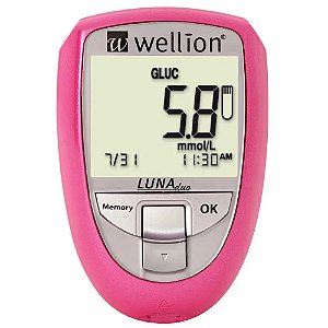 Medidor de Glicose, Colesterol e Ácido Úrico Wellion Luna Trio