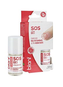 SOS 6×1 – Base Fortalecedora Multivitamínica Ultra Hidratante para Unhas Fracas