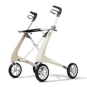 Andador Com 4 Rodas E Fibra De Carbono Carbon Ultralight byAcre - Branco