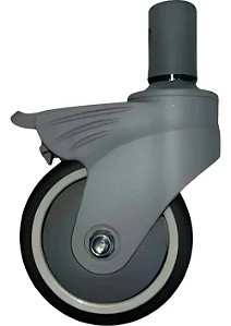 Roda para Cadeira de Banho D60 – Dellamed | Unidade
