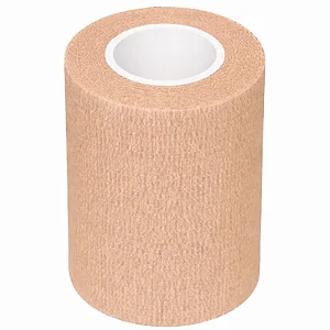 Bandagem Coesiva Elástica Autoaderente Tipo Coban 7,5 cm x 5 m Bege